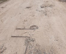 Разбитая дорога ул. Пролетарская